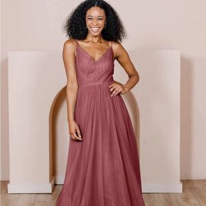 Revelry Penelope Tulle Dress Size 6 Rosewood